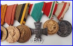 Medal Ww1 Austrian Group Of 9 Various Bravery & Service Awards