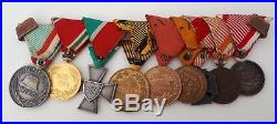Medal Ww1 Austrian Group Of 9 Various Bravery & Service Awards