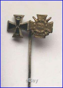 Medal Ww1 German Group Iron Cross 2nd Class + Cross Of Honour + Stickpin +bar