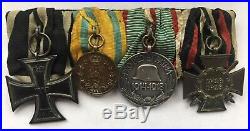 Medal Ww1 German Group Of 6 Awards Ek2 + F. August + Hungary + C Of Hon + Pins