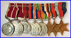 Medals 2WW Long & Meritorious Service group CSM Worcestershire Regiment