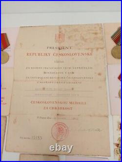 Medals Certificates USSR For One Person Vintage Collectible Soviet Era Rare Old