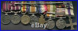 Medals Miniature Medal group Military Cross, Boer War, 1WW and LSGC Overseas