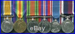 Medals group 1WW and 2WW RAF Long Service 14th London Regt to Wing Commander RAF