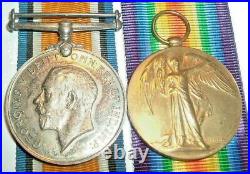Medals-original Ww1 War & Victory Pair Walker-griffin Royal Naval Air Service