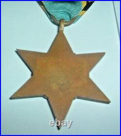 Medals-original Ww2 British Air Crew Europe Star + Original Atlantic Clasp