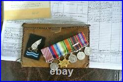 Mega Rare Ww2 Miniature Medals, Golfish Club And Badge, Roy Griffiths