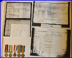 Military KSA QSA Queens South Africa Medal WW1 Trio Gloucester Regt Natal (2558)