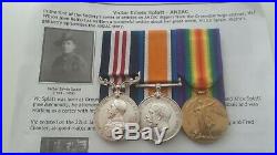 Military Medal & Ww1 Pair Full Entitlement 22nd Battalion Aif Australian Anzac