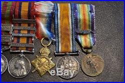 Miniature Medal Group Gallantry DSO, OBE, India General Service, Boer War, WW1