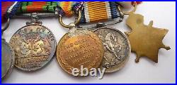 Miniature Medal Group Of 8 Ww1 Trio Coronation Jubilee Territorial Force