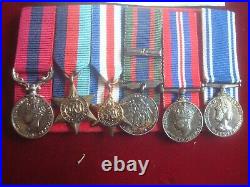 Miniature Military Medals Ww2 DCM -1939/45- F & G -war Canadian Vol S Police Ls