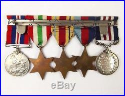 Monte Cassino WW2 Military Medal Set Of Five Royal Signals