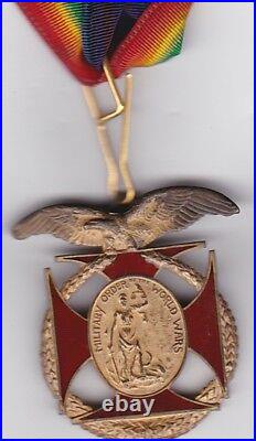 Name #d Sacramento California US Commander WWI Victory ORDER OF WORLD WAR Medal