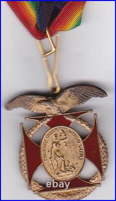 Name #d Sacramento California US Commander WWI Victory ORDER OF WORLD WAR Medal