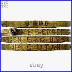 Named #9595 Usn Mexico Campaign Medal F. B. Berger Uss Utah Battleship Numbered