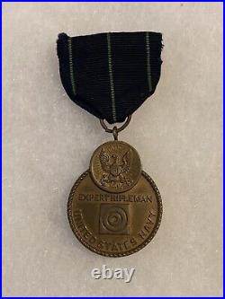 Named Navy Expert Rifleman Medal IDed Engraved USN
