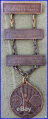 Named Three Bar 1918 World War I US Treasury Liberty Loan Boy Scout (BSA) Medal