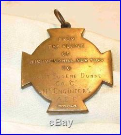 Named WW1 TIFFANY Bronze FAITHFUL SERVICE GREAT WAR Medal RICHMOND HILL NEW YORK