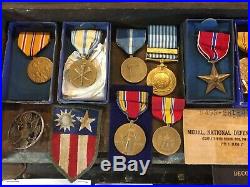 Named Ww2 Air Corp Medal & Uniform Collection