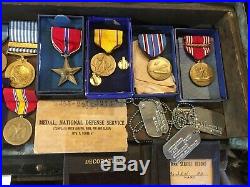 Named Ww2 Air Corp Medal & Uniform Collection