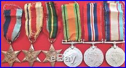 Named Ww2 War Medals Australian Army Wx4485 Oxenham Original Anzac