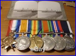 Naval long service WW1 WW2 Medal Group HMS VINDICTIVE GLENDOWER R G MABEY