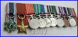 Nepal Kingdom Of 10 FT Miniature Medal With 10 Medals Decorations