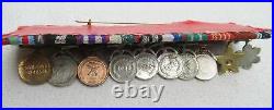 Nepal Kingdom Of 10 FT Miniature Medal With 10 Medals Decorations