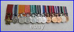 Nepal Kingdom Of 12 FT Miniature Medal With 12 Medals Decorations