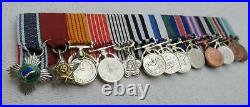 Nepal Kingdom Of 13 FT Miniature Medal With 13 Medals Decorations