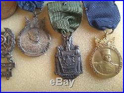 Nice WW1 Pennsylvania National Guard Mexican Border / Belgian Medal ID Grouping
