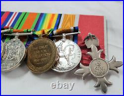 North Russia 1917 & Ww2 Mi6 Spy Ww1 & Ww2 Mbe Medal Group Wing Commander Fleet