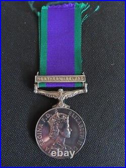 Northern Ireland Csm Campaign Service Medal To Pte K Gaffney Acc Catering Corps