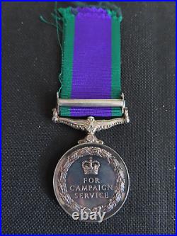Northern Ireland Csm Campaign Service Medal To Pte K Gaffney Acc Catering Corps