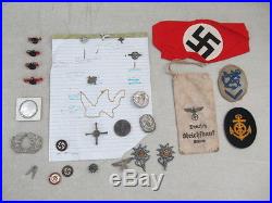Nystamps Germany World War I & II military pin medal collection