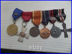 ORIGINAL Finland WW2 FINNISH ARMY WW11 MEDAL ORDER OF THE LION GROUP