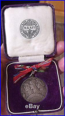 Original Silver Ww1 1918 Italian Altipiani Medal Awarded To British Officers