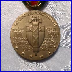 ORIGINAL Vintage U. S. WW1 VICTORY 6 Battle Clasp Medal