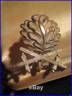 Oak leaves words + old case WW II for knight cross antique case 800 and 21 medal