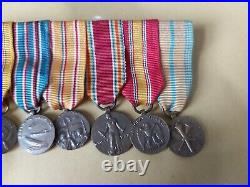 Old Miniature Medals Set USA WW2 Set with Ribbons
