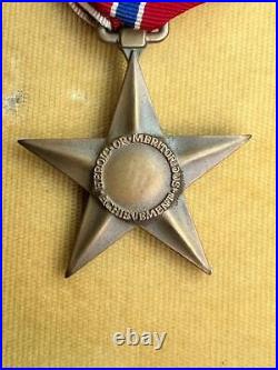 Old US USA American Service War Medal Bronze Star with Original Coffin Case WWII