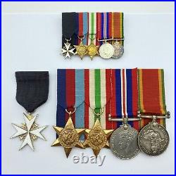 Order Of St John South Africa Ww2 Medal Group & Miniatures