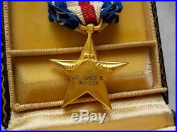 Orginial WW2 Silver Star Medal with Box WWII US ARMY Marine USMC