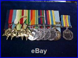 Orig WW2 & Korean War Medal Group RCN & Tank Commander Royal Canadian Navy
