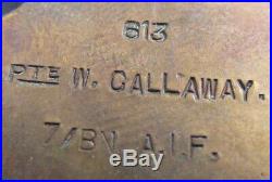 Original Australian Group 4 Medals Boer War QSA Qld IB WW1 7 Bn AIF Callaway