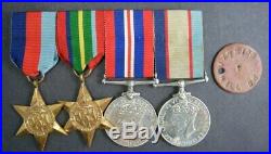 Original Australian Group 4 Medals WW2 1939-45 Pacific Stars VX72108 HALL