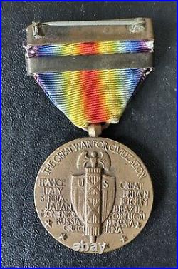 Original USA Victory Wwi Russia Compan Medal