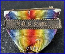 Original USA Victory Wwi Russia Compan Medal