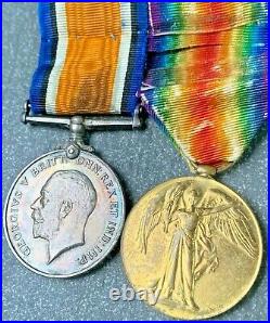 Original WW1 Australian Named Medal Pair, Wounded in Action, 7th Btn France 1918